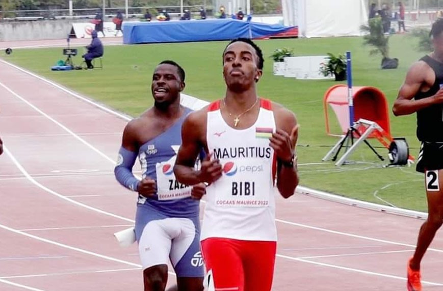 Noa Bibi 19s89 au 200m Ile Maurice