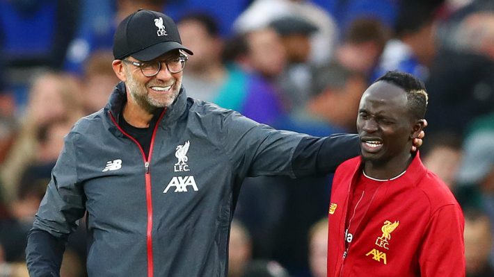 Sadio Mané et Jurgen Klopp