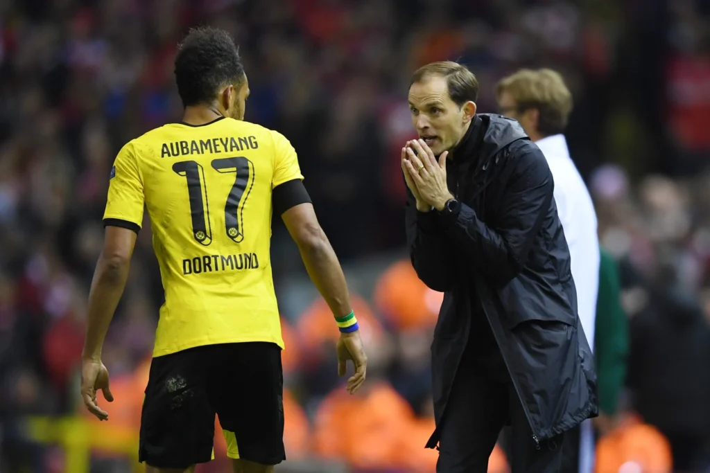 Aubameyang et Tuchel à Dortmund