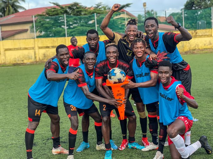 Ligue 1 Guinée Horoya AC à l'entraînement