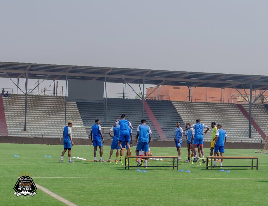 TP Mazembe à l'entrainement