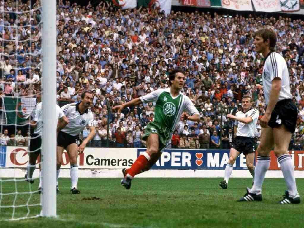 Rabah Madjer, héros du match Algérie-RFA