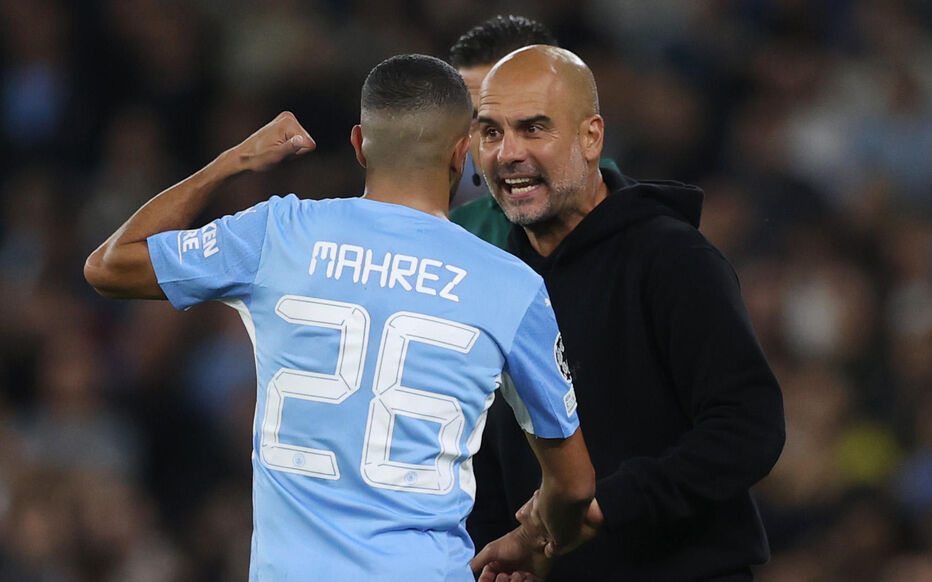 Manchester City Pep Guardiola pique Riyad Mahrez