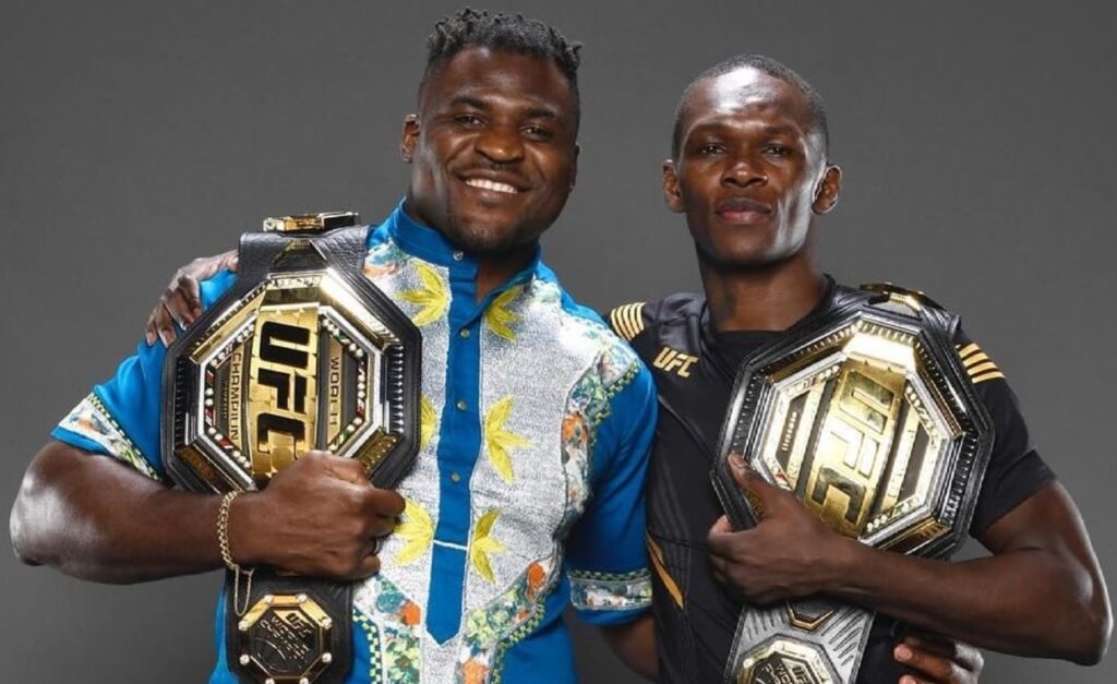 Francis Ngannou et Israël Adesanya