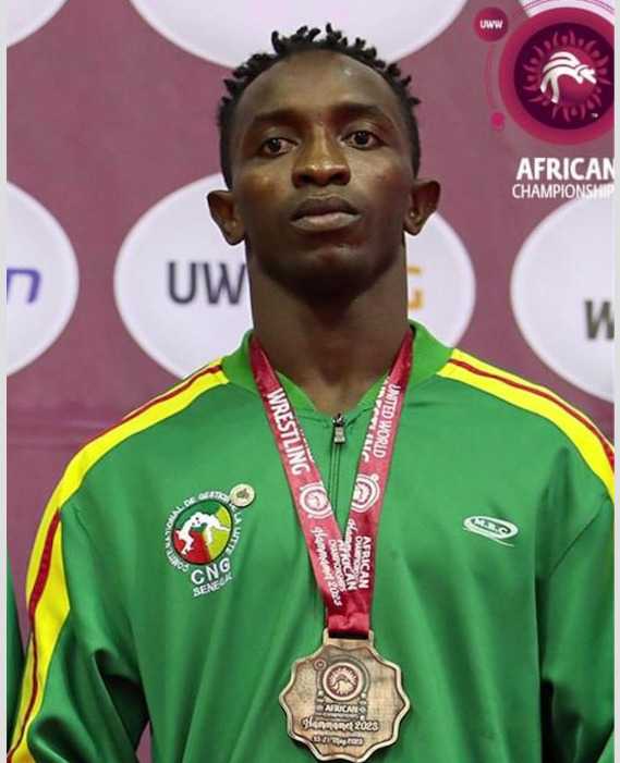 Lutte-Championnats d’Afrique : le Sénégalais Sylvio Diatta décroche la médaille de bronze