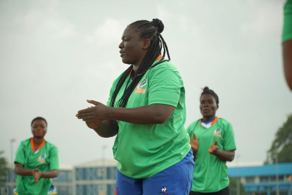 Andréa Dirabou Kouassi, capitaine de la sélection nationale de rugby.