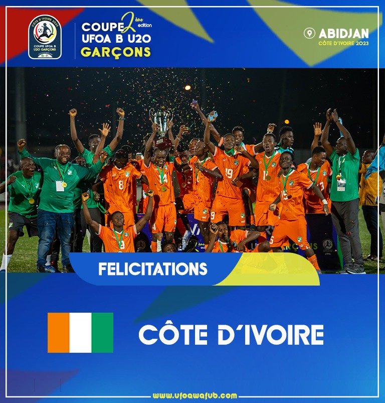 Tournoi UFOA-B U20 : la Côte d’Ivoire sacrée