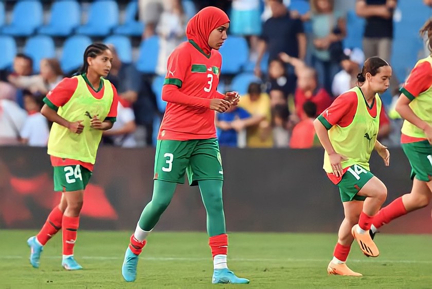 Football- Women – Morocco: Nouhaila Benzina in hijab at the Women’s World Cup