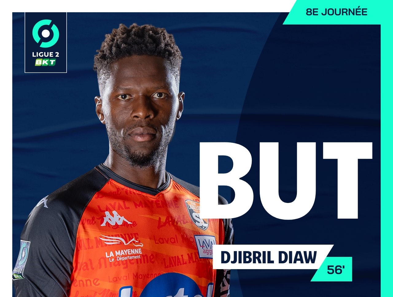 Djibril Diaw maintient Laval en tête