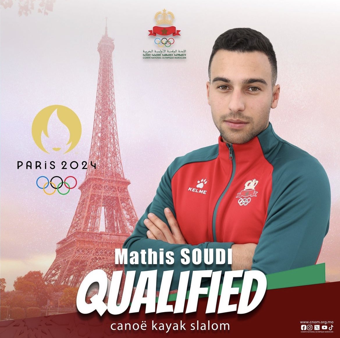 JO 2024-Canoë-kayak : le Marocain Mathis Soudi valide sa participation