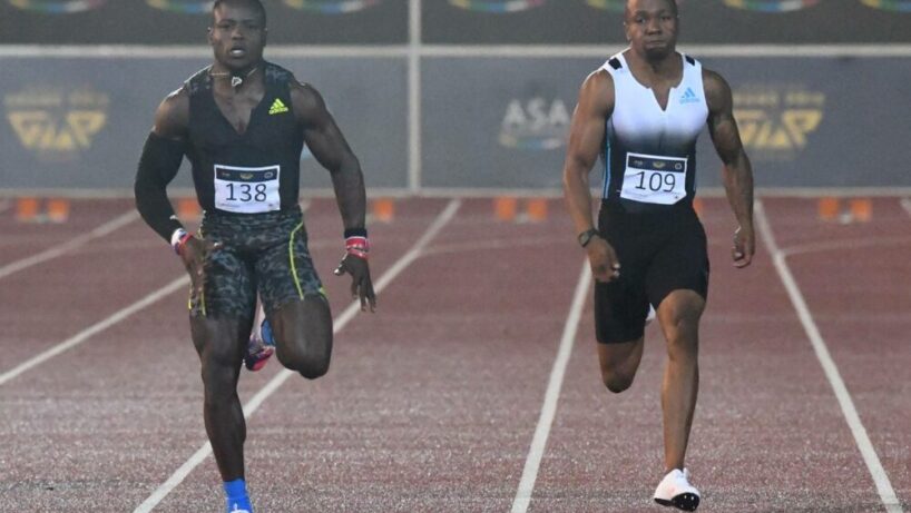 100m Akani Simbine et Ferdinand Omanyala se font face