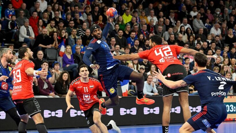 ©PHOTOPQR/REPUBLIQUE DU CENTRE/Pascal Proust ;  ; 07/01/2023 ; Orleans Arena CO'Met, Handball Tournoi de France, France contre Egypte - Dika Mem