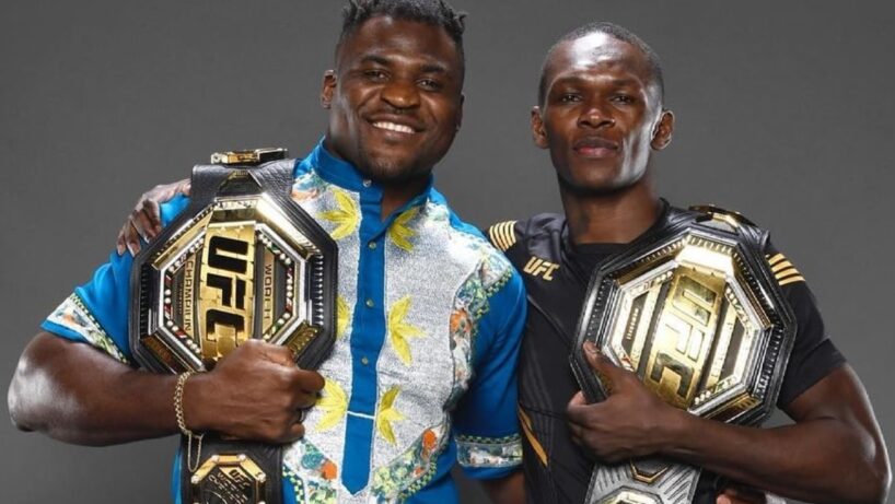 Francis Ngannou et Israël Adesanya