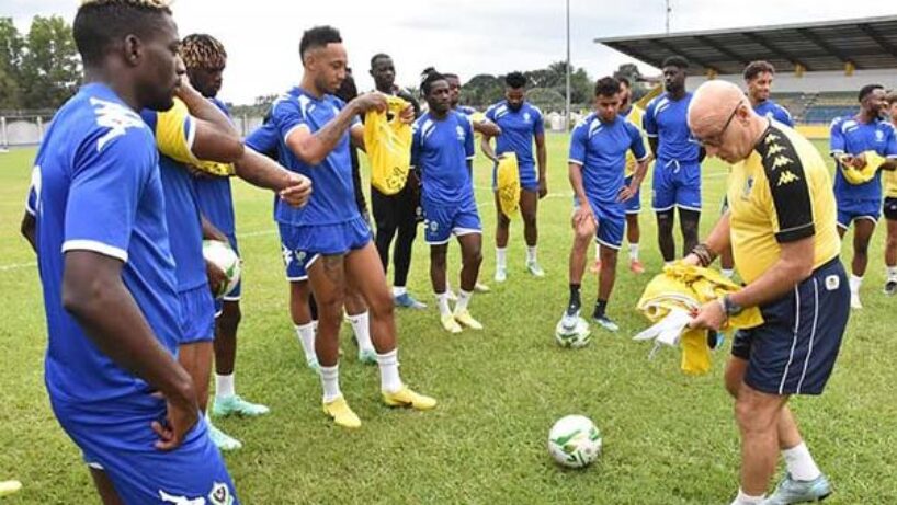 Gabon football entraînement