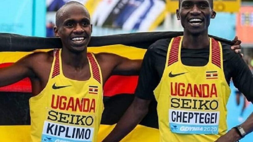 Joshua Cheptegei et Jacob Kiplimo