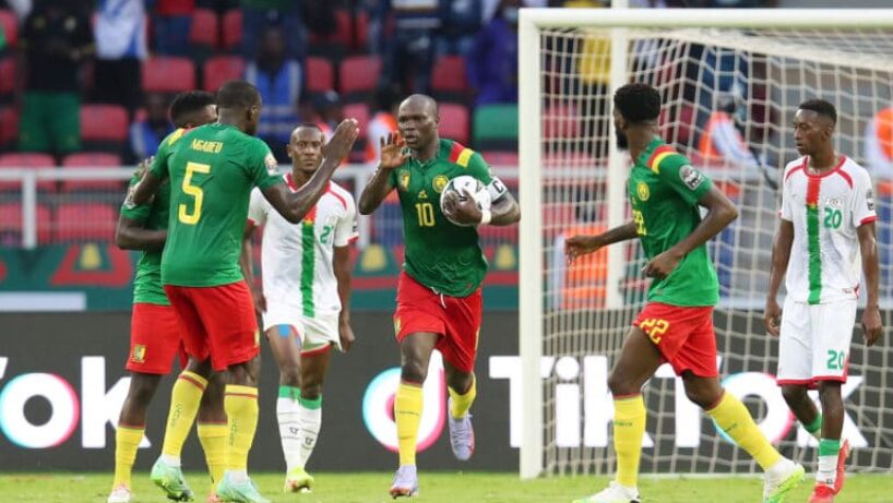 Les Lions indomptables lors du match de classement de la CAN 2021