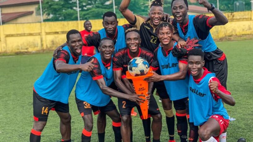 Ligue 1 Guinée Horoya AC à l'entraînement