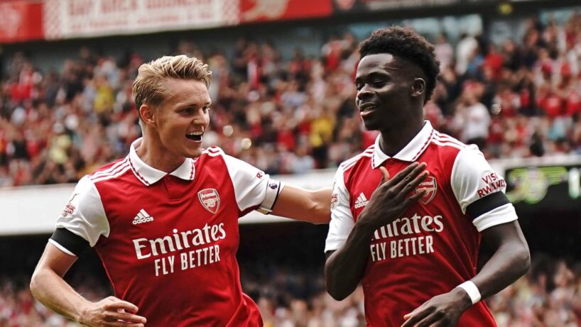 Martin Ødegaard et Bukayo Saka brillent dans le championnat anglais