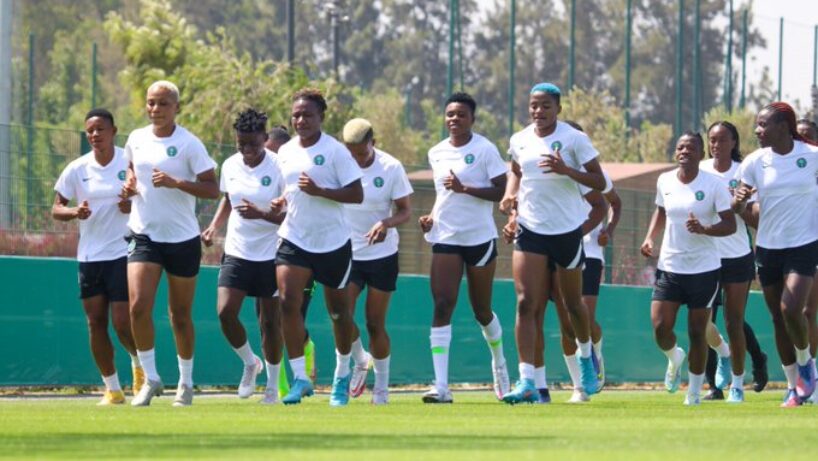 Nigeria Féminine Super Falcons training