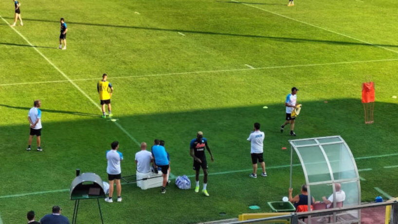 Victor Osimhen Naples training