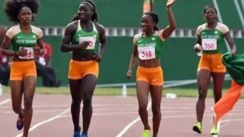 athlétisme relais 4X100 ivoirien